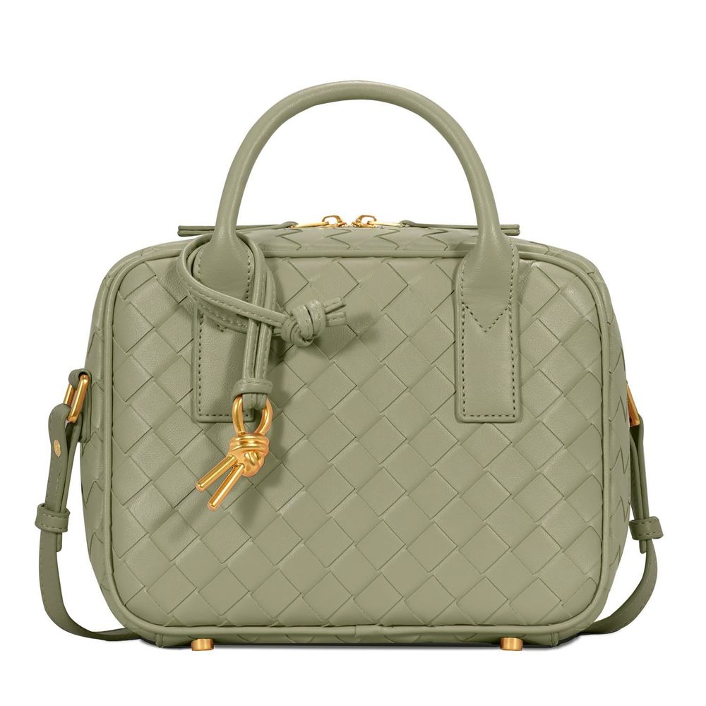 Woven Satchel For Women, Top Handle Satchel Bag Crossbody Satchel Pu